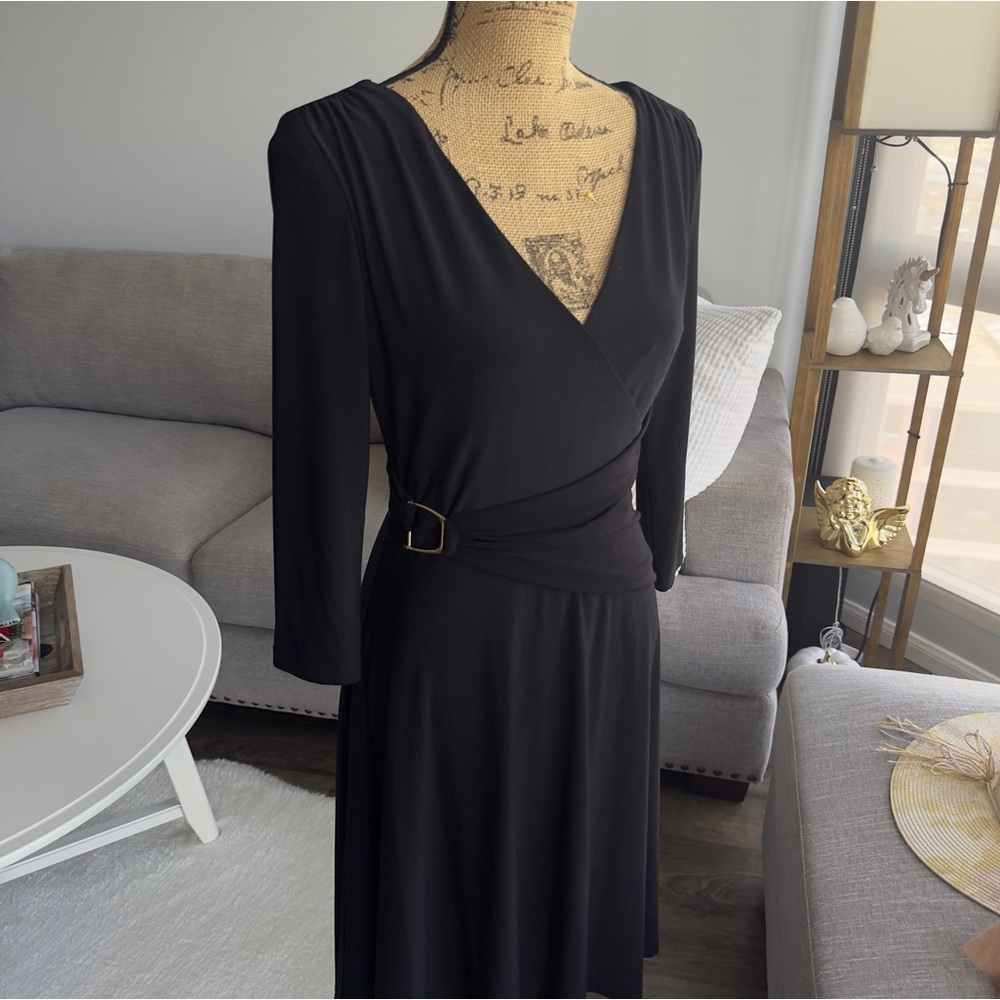 Ralph Lauren Black Long Sleeve Dress - Picture 6 of 10